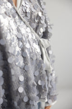 Grey Sequins Kimono